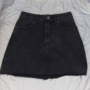 Cotton On Black Denim Pencil Skirt
